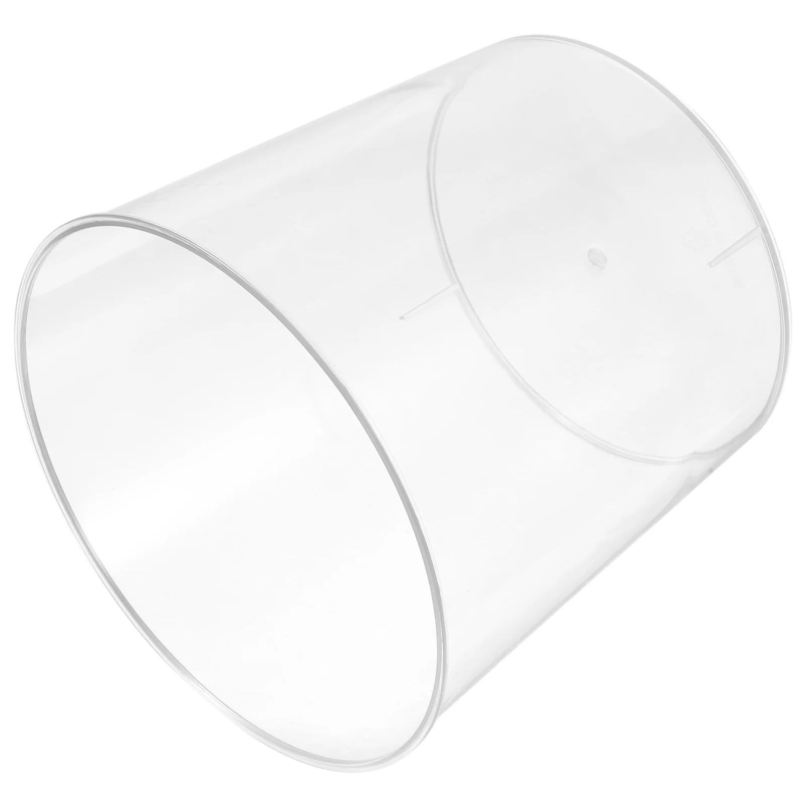 

Transparent Trash Can Decorative Waste Mini Storage Holder Tabletop Garbage Desktop Bucket Junk Case