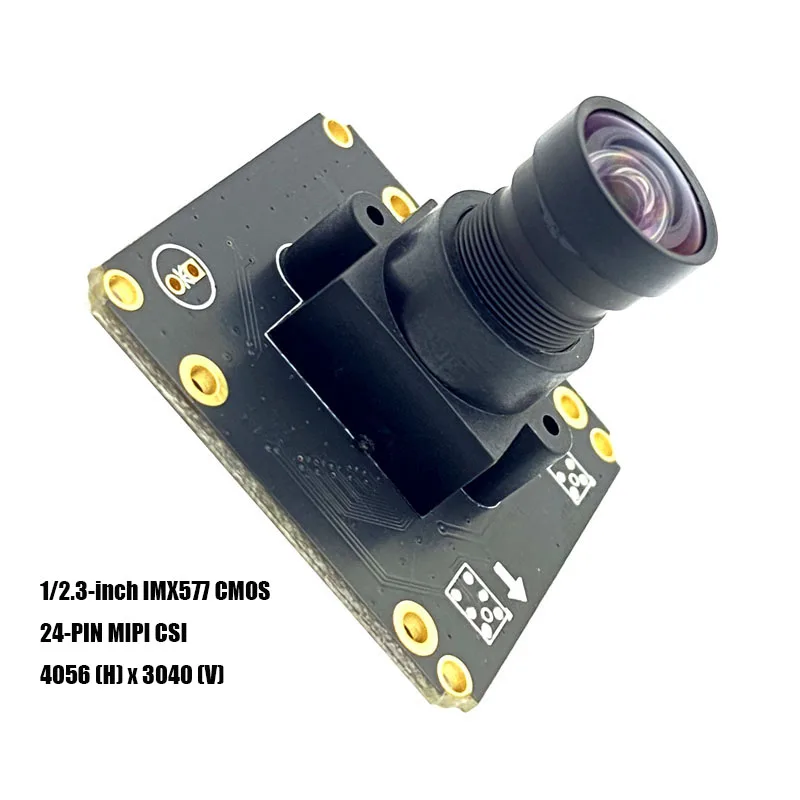 4K 12MP HD 30FPS 1/2.3-inch IMX577 MIPI Camera Module FF 100 Degree  For Product Vision 24-PIN MIPI CSI