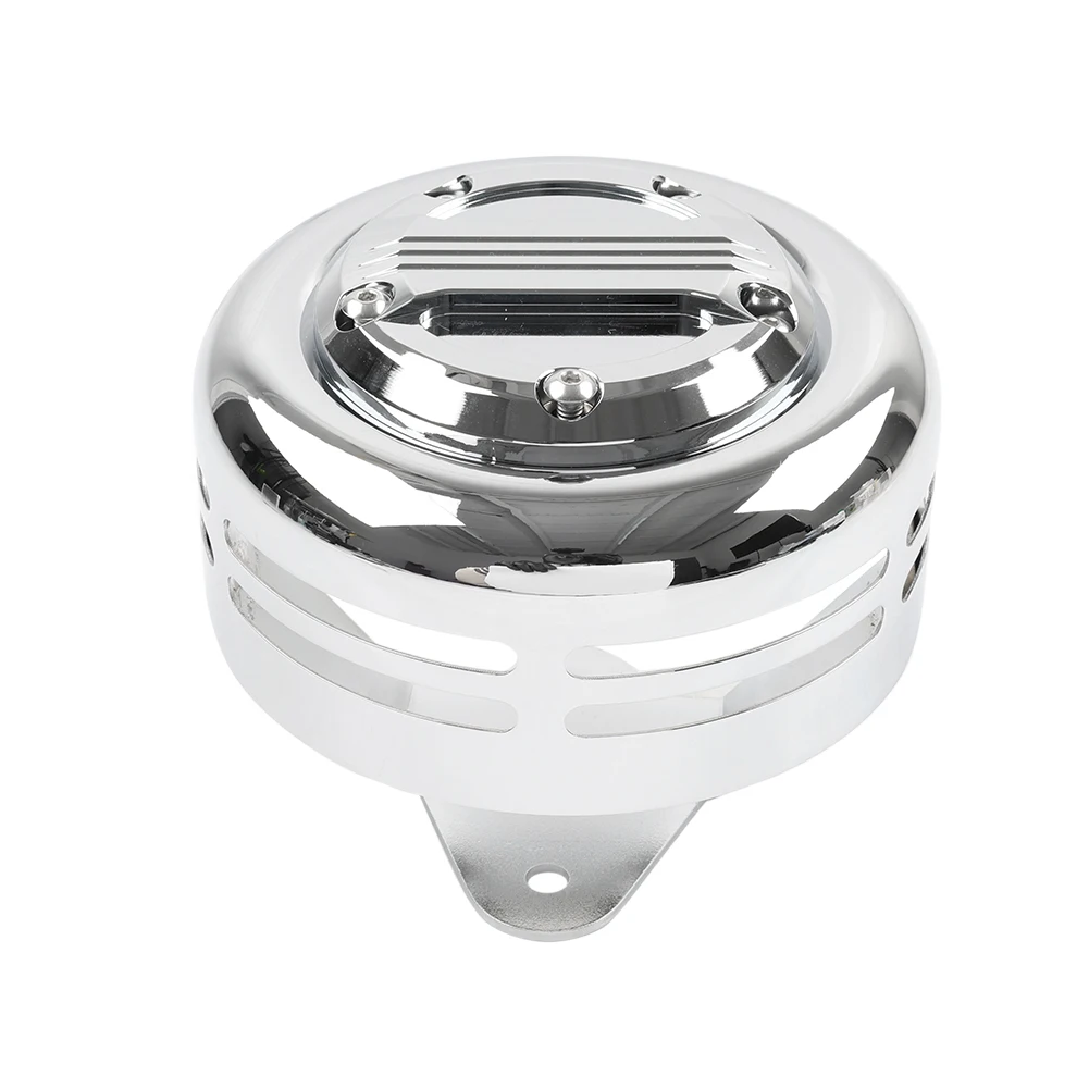 Chrome Motorcycle Horn Modified Cover 5 Hole Point Cover Kit for Harley Softail FXST Touring FLHT Dyna XL XL883 XL1200 1991+