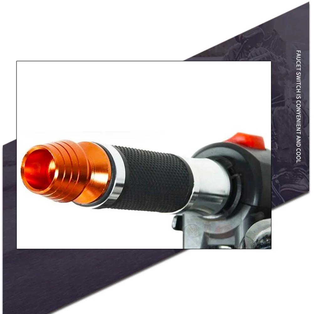 

2 pcs Universal Motorcycle Aluminum Handlebar End Plugs Blue Minimalist Design Anti Vibration Grip Protector Vehicle Balancing