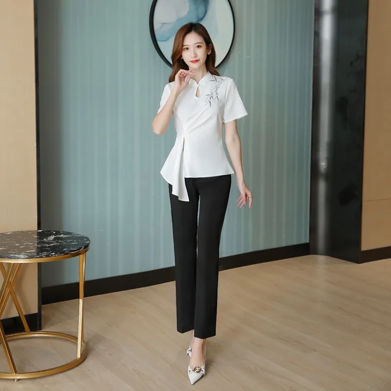 2024 Esthetic Uniform Thai Massage Beauty Salon Suit Women's Spa Beautician Clothing Hotel Massage Women Workwear S-3XL Size