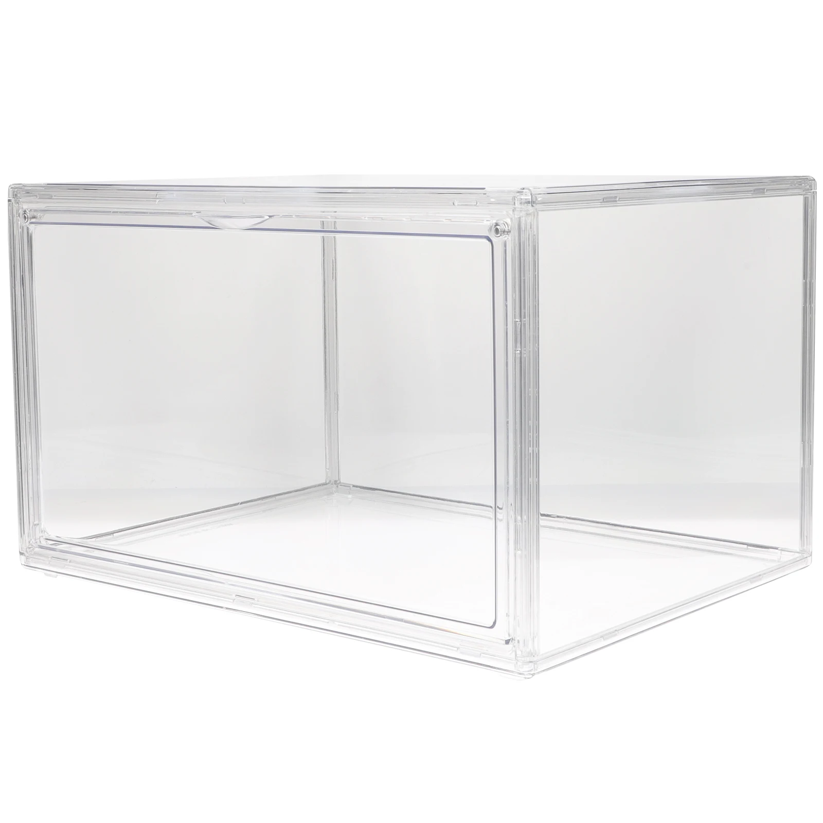 

Transparent Dustproof Acrylic Book Storage Box Large Capacity Stackable Bookshelf for Home Office Desktop Organizer