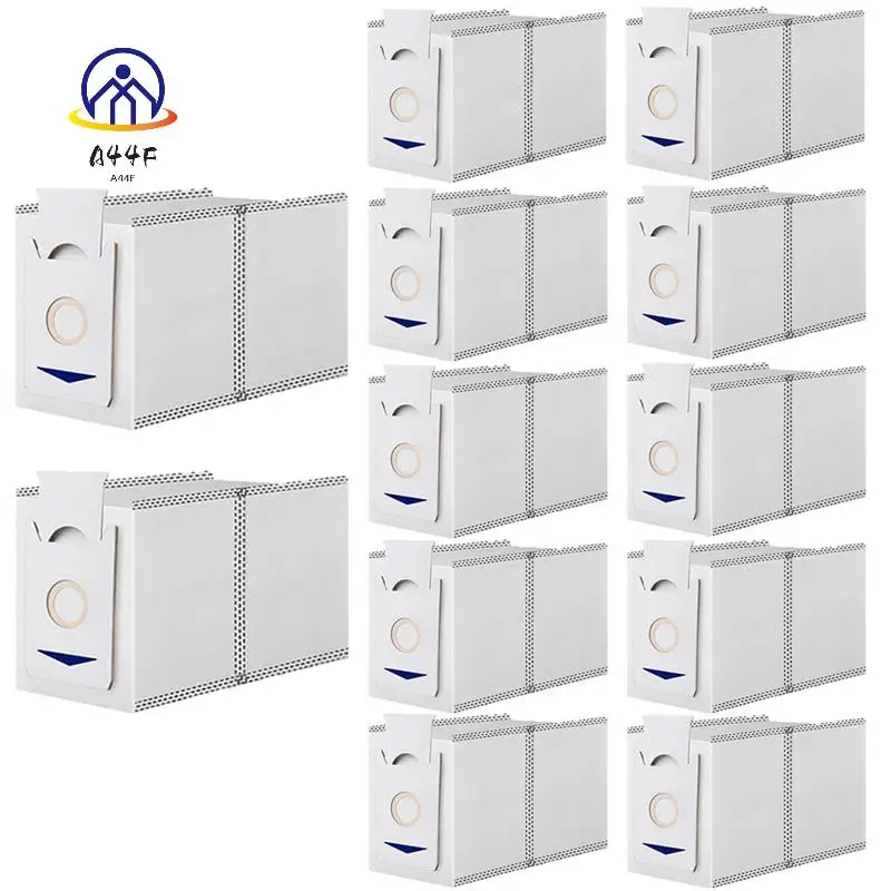 A44F-12 Pack Dust Bags For Ecovacs T30 T30 Pro T30 Max Vacuum Cleaner, Large Capacity, Replacement Accessories
