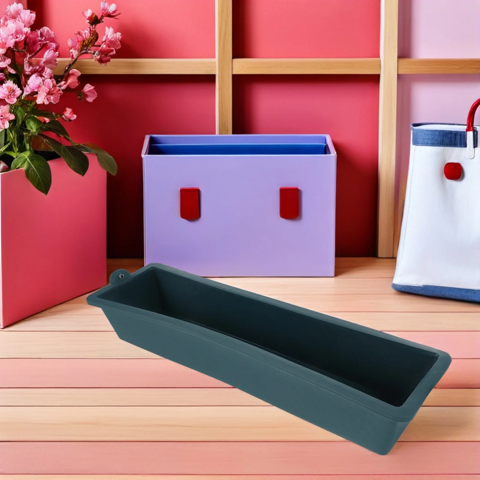 

2pcs Feed Trough For Livestock 43Cm Heavy Duty Plastic Chicken Feeder Pig Water Trough Cattle Goat Poultry Farm Breeding