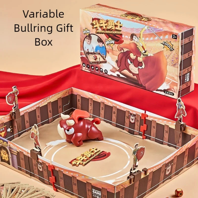 Bullfighting Warrior Board Games Toys Friends Family Multiplayer Party Cosplay Table Gamews Toys Set Electric Bull with Music