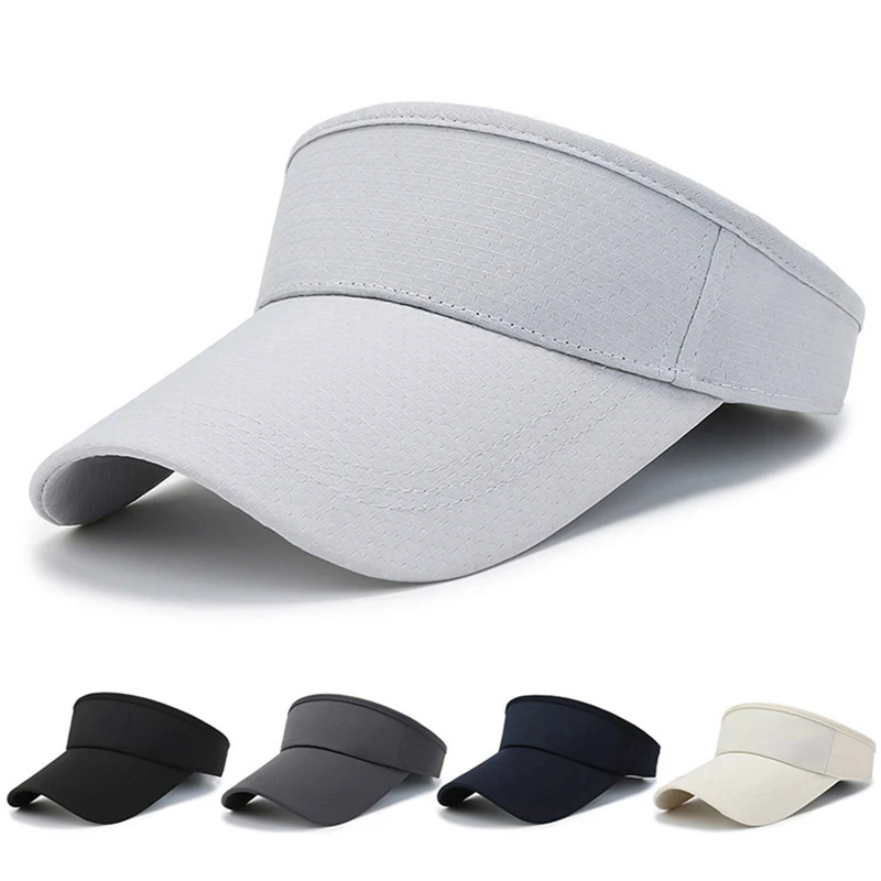 Quick Dry Summer Sports Hats for Women Men Adjustable Visor UV Protection Top Empty Sun Hat Tennis Golf Running Sunscreen Cap