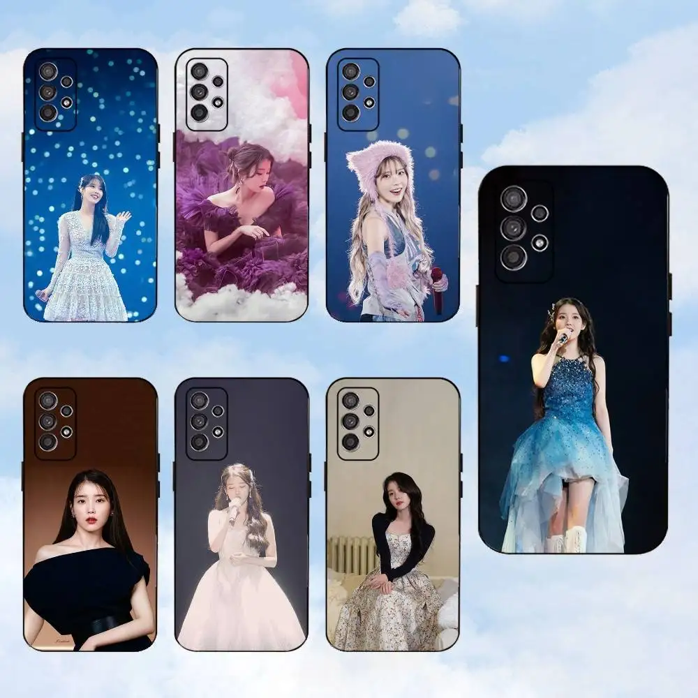 

Singer I-IU L-Lee-Ji-Eun Phone Case For Samsung S25,S24,S23,S22,S21,S20,S10,Ultra,Plus,Lite,FE,Soft Silicone Black Cover