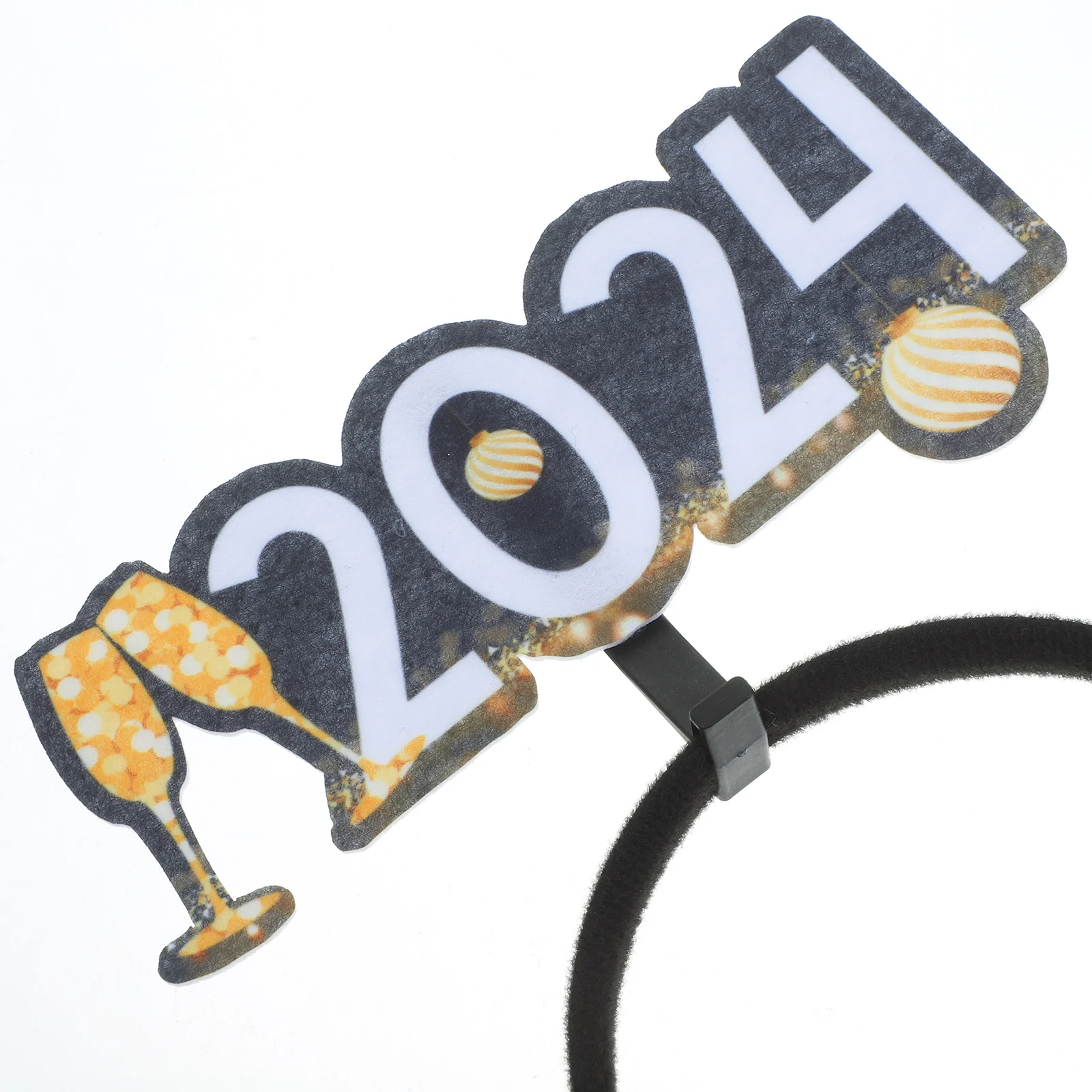 

2024 New Year Theme Headband Creative Hair Hoop Festival Costume Accessory Photo Booth Prop Lightweight Comfortable Wearable