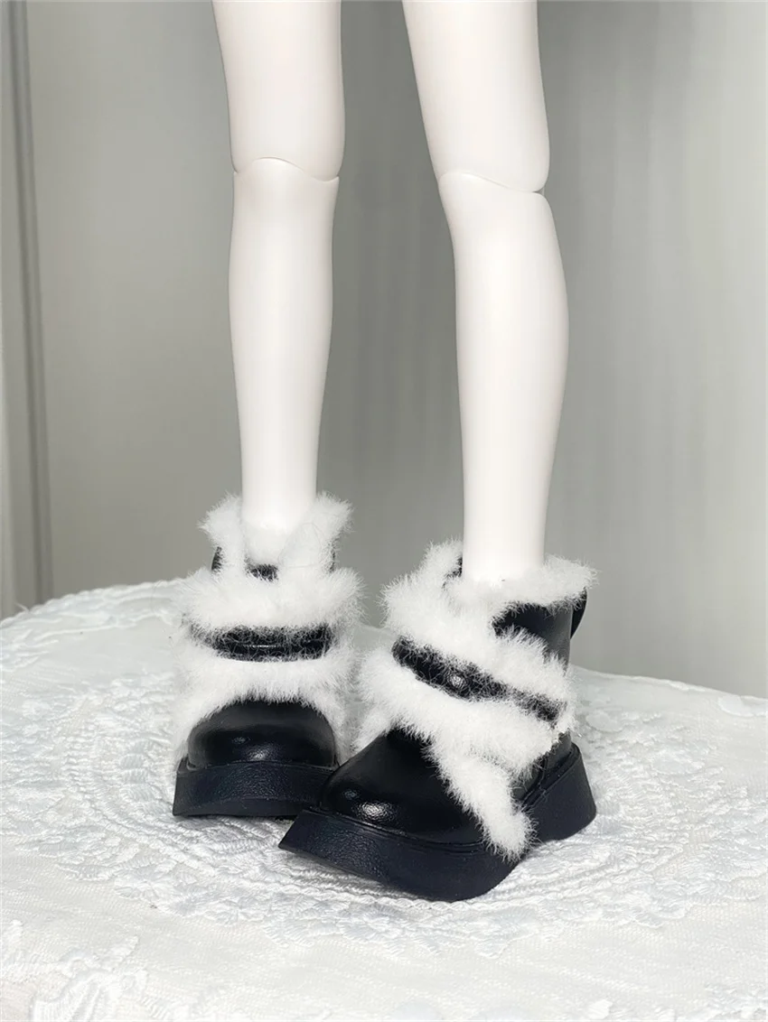 

BJD shoes 1/4,MSD,Bear Sister msd round head thick sole clumsy hair boots BJD doll accessories