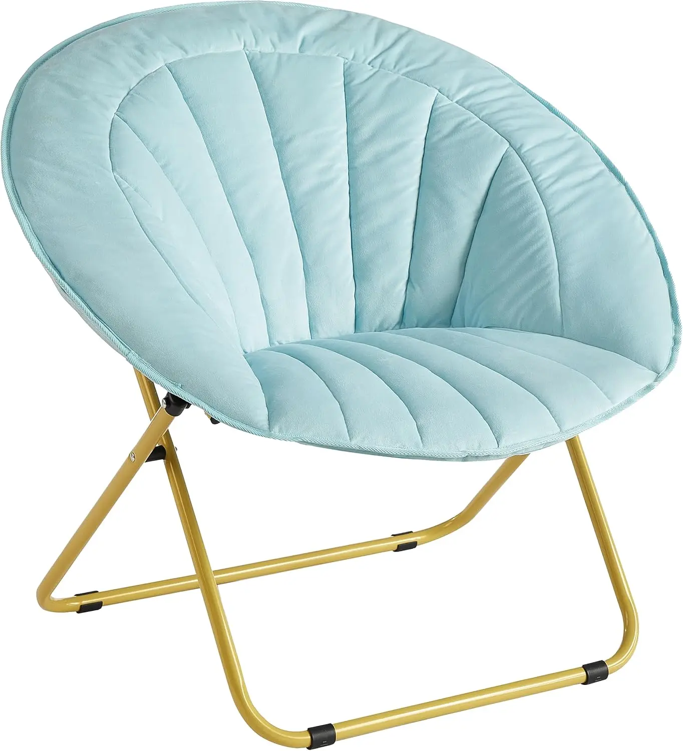 Velvet Channel Stitch Saucer Chair,27.95