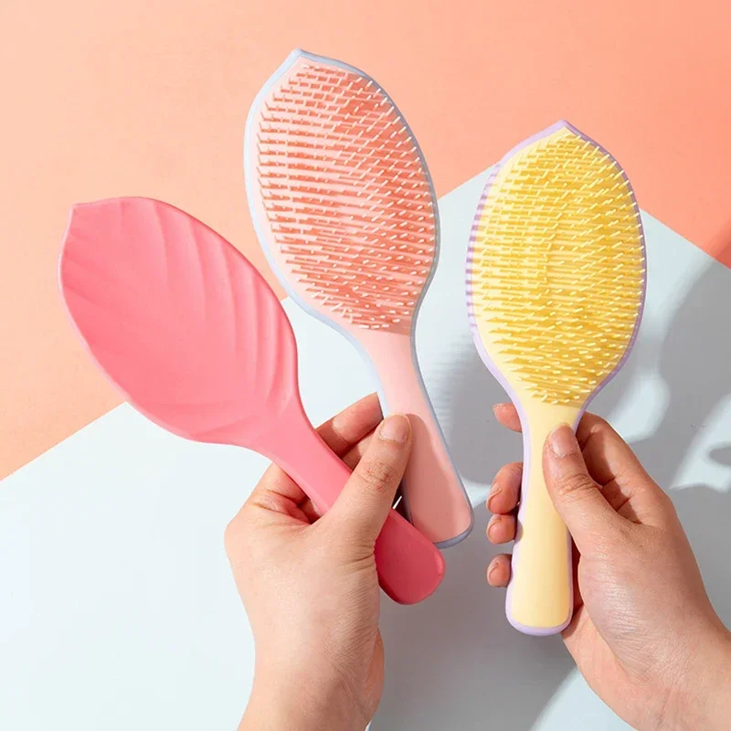 

1pcs Wet Dry Dual-purpose Massage Comb Detangling Magic Hairbrush Anti-static Straight Hair Comb Scalp Cleaning Styling Tools