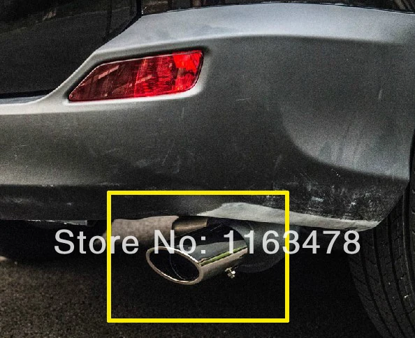 

For Toyota RAV4 2013 2014 2015 Stainless Steel exhaust muffler tip new Car Accessories Stickers