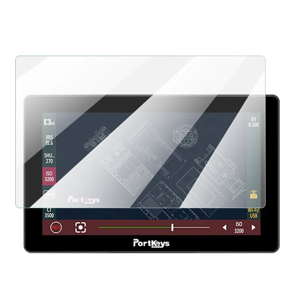 9h Hardness High Definition Premium Protective Scratch-Proof Tempered Glass Screen Protector Film for Portkeys LH5P II