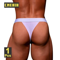 CMENIN-Calcinha Desportiva Respirável Monocromática Masculina, Tanga Equipada Masculina, G-String Modal, Deslizamentos de Cintura Baixa, Roupa Interior Sissy