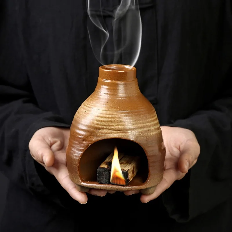 Premium Ceramic Smudge Bowl for Palo Santo Incense - Vintage Style Heatproof Burner Durable Non-Slip Home Decor Gift