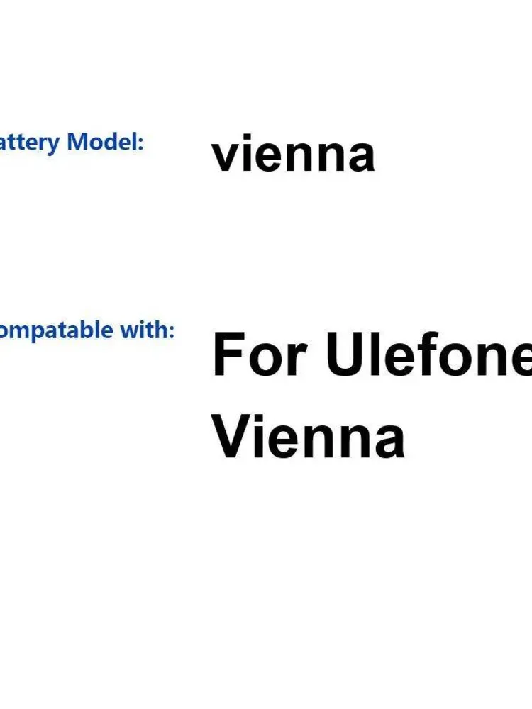 

Для Ulefone Vienna 3250 мАч аккумулятор мобильного телефона долговечная работа