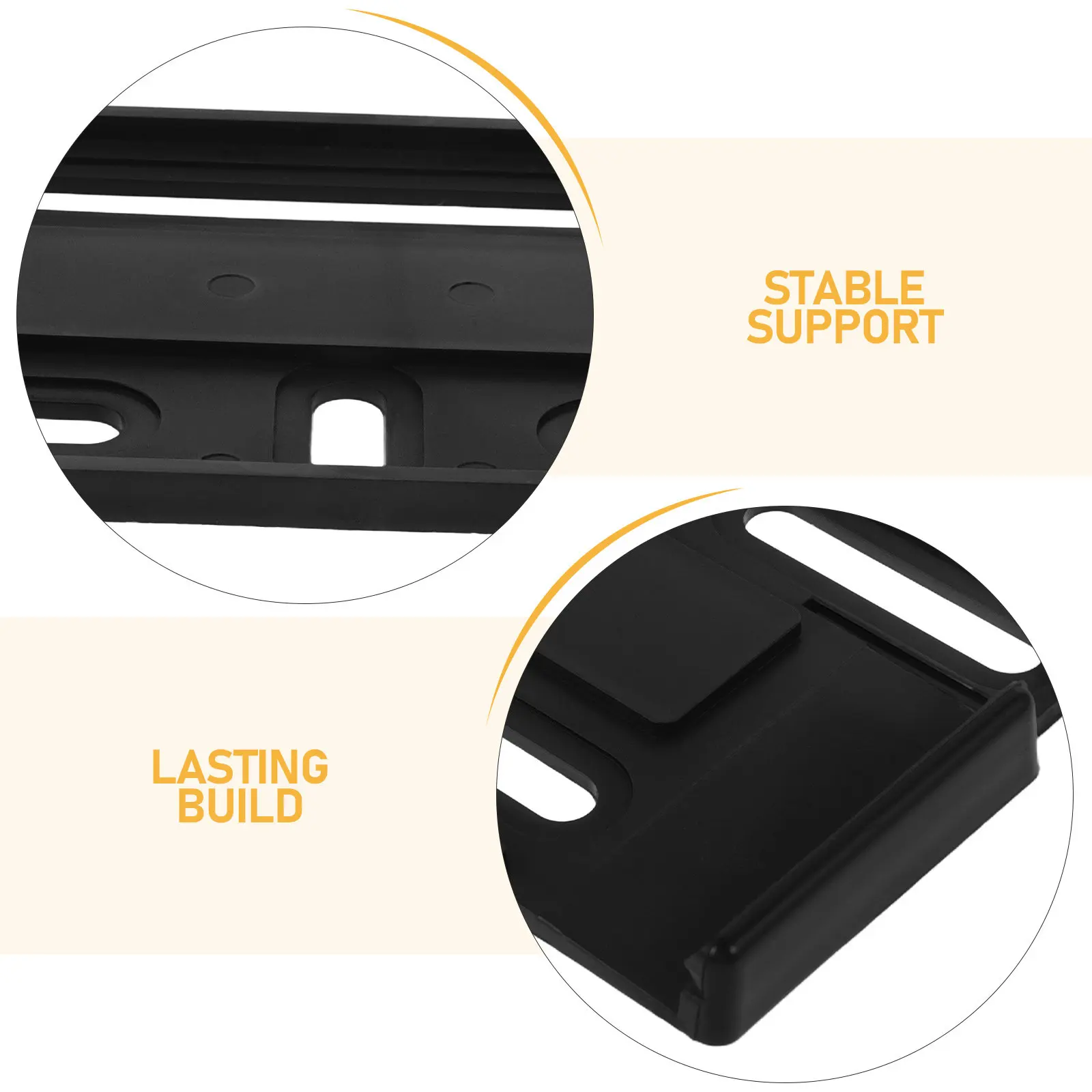 1Set Plastic License Plate Mount Stable Anti-Rattle Adapter Clip for European Standard Plate Fastener Hardware Kit