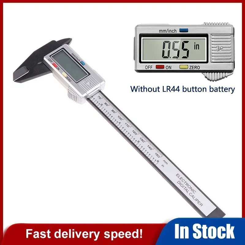 1Pc マイクロメーター測定ツールデジタル定規 150 ミリメートル電子デジタルノギスカーボンファイバーダイヤルノギスゲージ