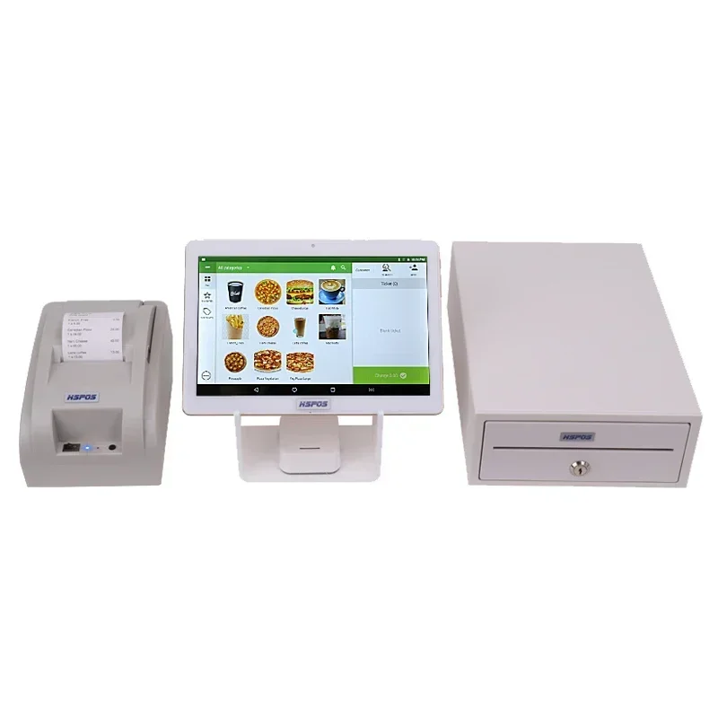 Android Cash Register With Free POS Software And Printer Bluetooth Barcode Scanner for Retail Store And Fast Food ShopHot sales