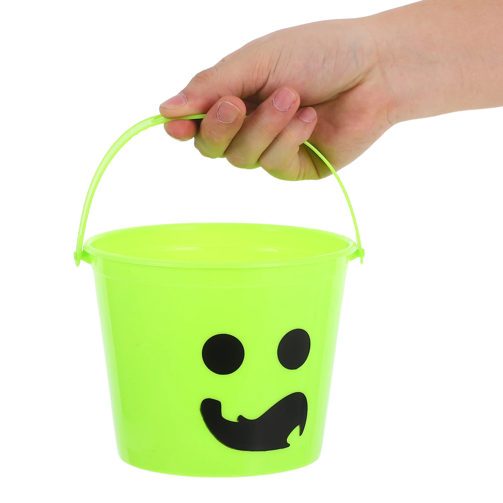 

5Pcs Halloween Pumpkin Pail Colorful Plastic Candy Bucket with Handle for and Party Decor Plastic Pumpkin Basket