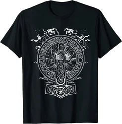 RISE - HAMMER OF THOR - Norse Mythology Men T-Shirt Short Sleeve Casual 100% Cotton O-Neck Summer Shirt