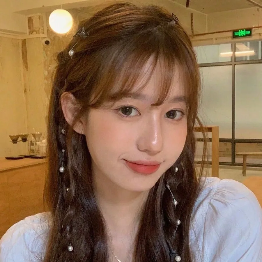 

1 шт. персиковая плетеная повязка для волос с жемчугом, элегантная высококачественная повязка на голову, свежий всесезонный аксессуар для волос