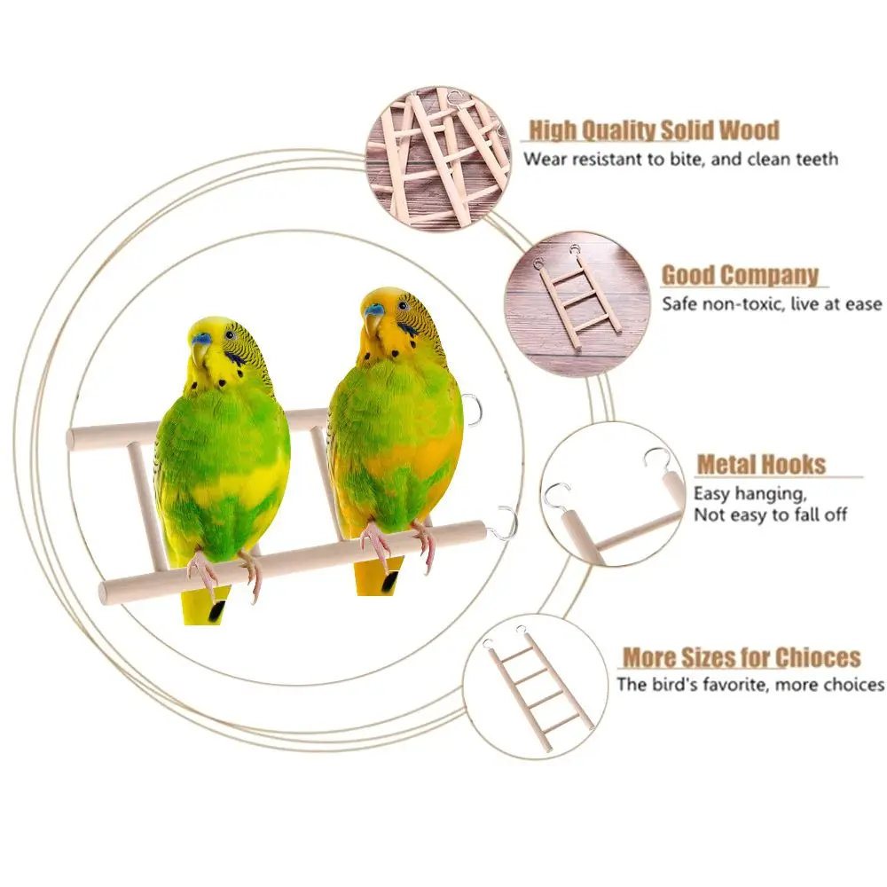 

Swing HandCraft Wood Hamsters Bird Supplies Parrot Climbing Ladder