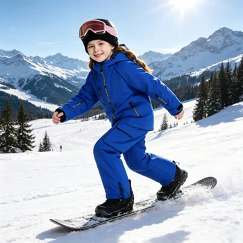 Kids Waterproof Ski Jacket Set 3 New Kids Ski Suit Boys Girls Warm Thicken Waterproof Windproof Snowboard Jacket Pants Set Winter Outdoor Snow Clothes Children 3