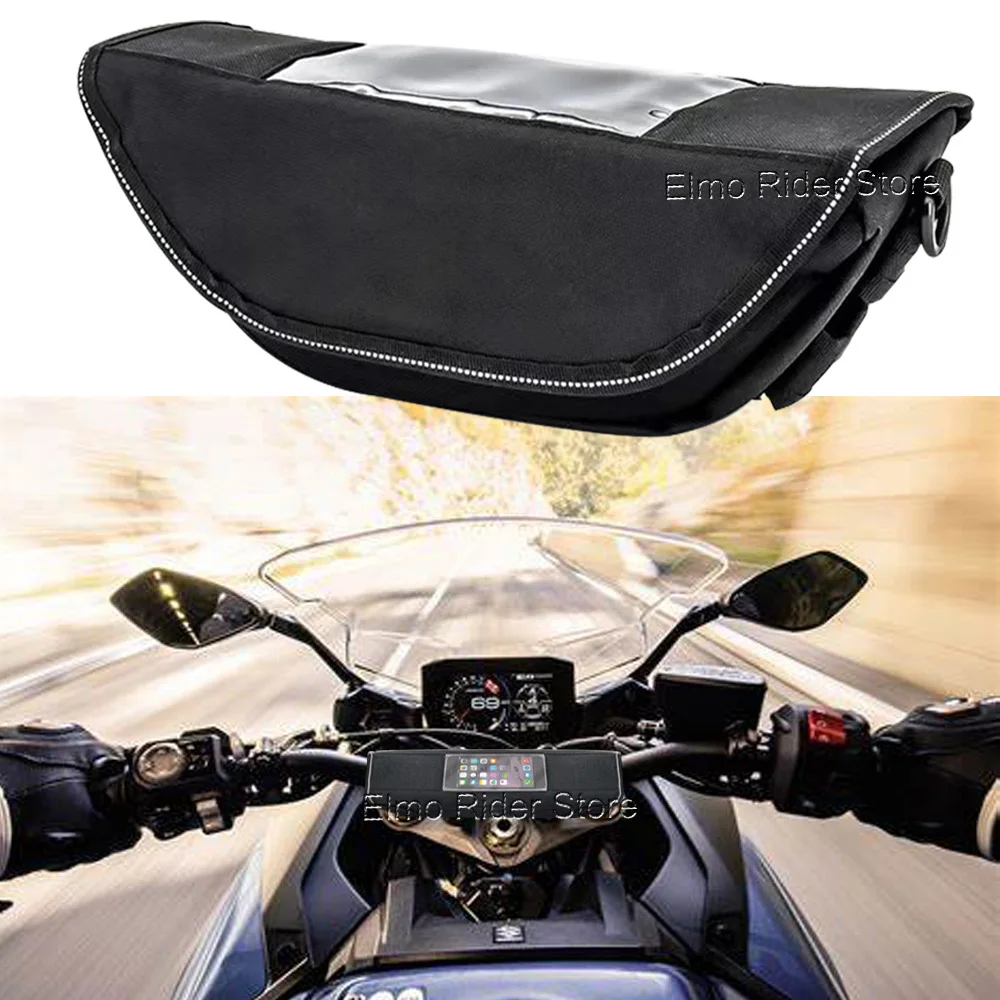 For Suzuki GSX-S1000GT GSX1000GT Motorcycle Handlebar Waterproof Bag Travel Bag Storage Bag Screen GPS