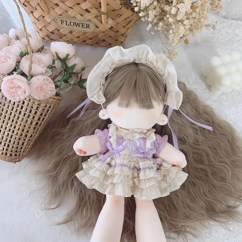 10CM Doll Clothes Hat Doll Accessories Dress For Toy, 20CM Cotton Doll Dress XingDaiLu/LiNaXiong Skirt Free Shipping