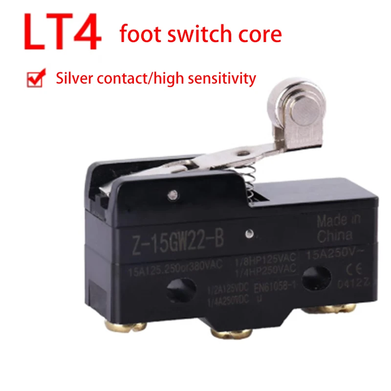 LT4 Foot switch core self-locking foot switch contact foot switch contact foot switch accessory micro switch Silver Contact 15A
