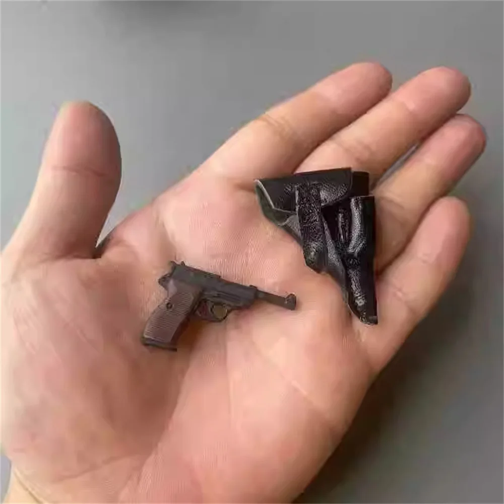 

Big Sales1/6 WWII Series Mini Toys Weapon Model P38 Leather Holster PVC Material Not Real For 12" Action Doll Collect