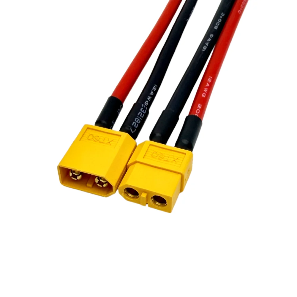 12AWG XT60 Stecker-Buchse-Verbindungskabel mit Silikon-Verlängerungskabel Batterieanschluss 10CM für RC-Akku ESC – Detail 10