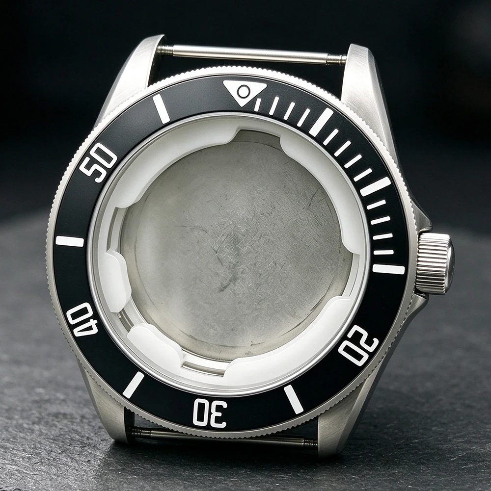 42.5Mm Men Automatic Mechanical Watch Parts High-Quality Silvery Steel Case Fit Miyota 8215 1612 Movement Fit 31.8Mm Dial