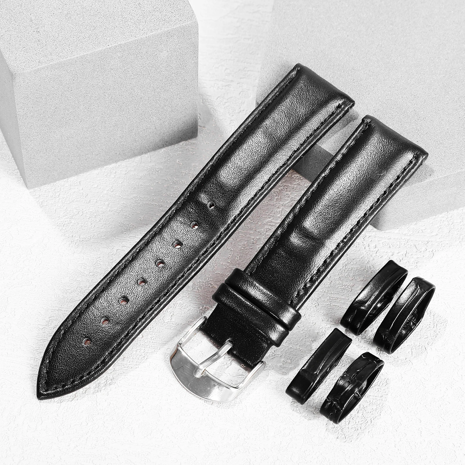 

B Watch Strap Loop s Rings Replaceable Strap for Men Women Soft Comfortable Adjustable