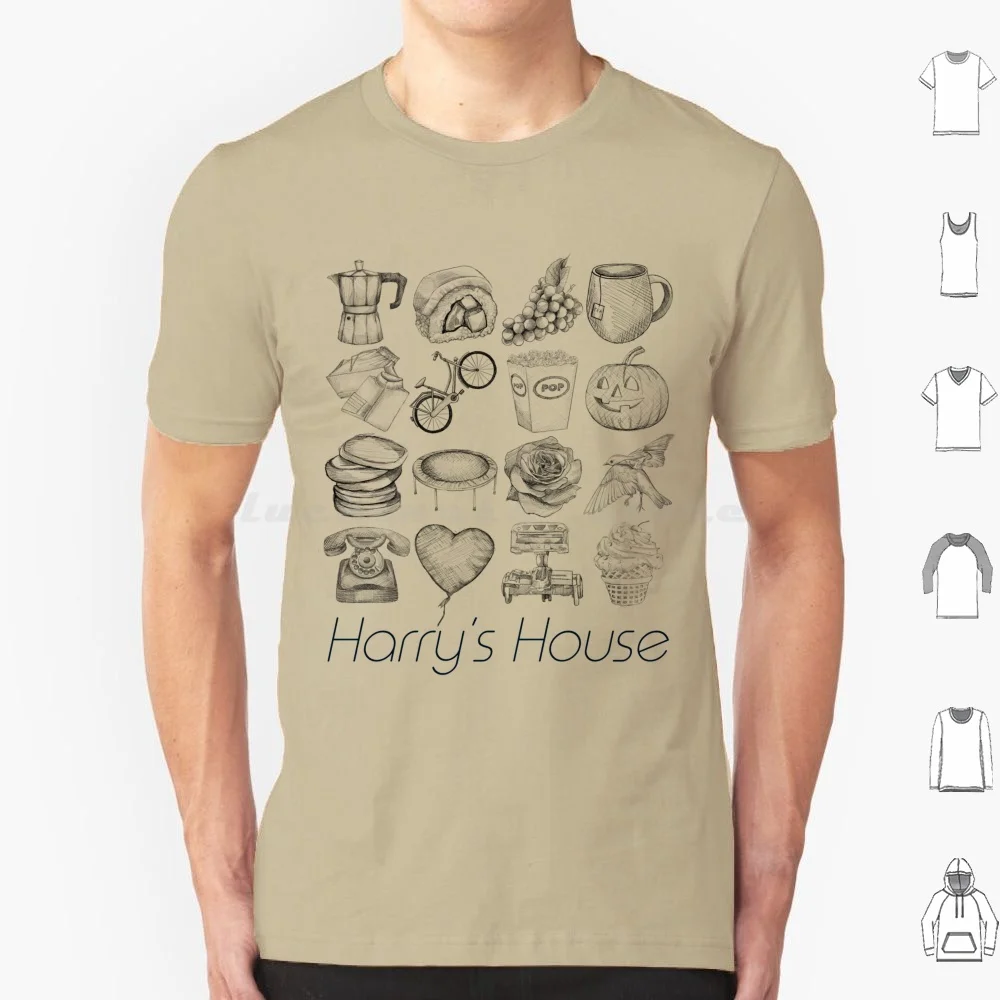 House Print Black T Shirt Men Women Kids 6xl Hazza Harry House Love Lot Harold Style Music Sushi Bluebird Stomper Saddled