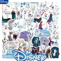 50PCS Disney Frozen Olaf Movie Stickers Anime Decal Skateboard Laptop Motorcycle Cute Kawaii Cartoon Sticker Pack Kids Toys