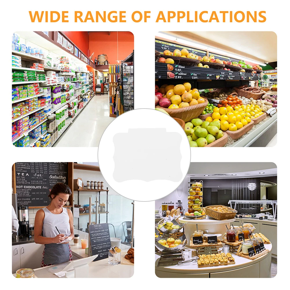 

20 шт. моющихся водой отмываемых ценников-табличек из ПВХ, многоразовые подвесные бирки для корзин, этикетки для корзин, прикрепляемые к контейнерам для хранения, этикетки для полок