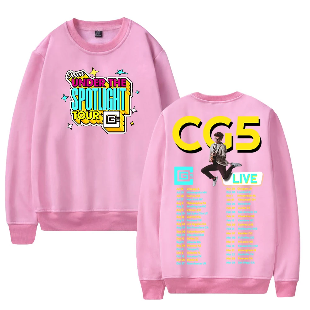CG5 Merch Under The Spotlight Tour 2025 Crewneck Long Sleeve Streetwear Women Men Sweatshirt Trendy Outfits
