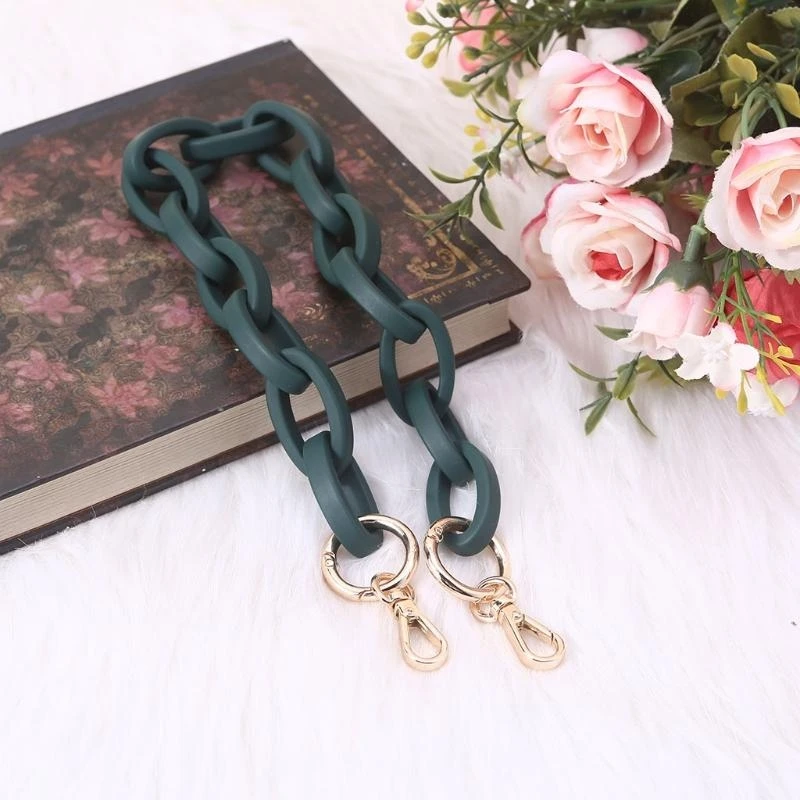 

A3PE Resin Purse Chain Handles for Bag Strap Replacement Shoulder Straps Purses Making Accessory