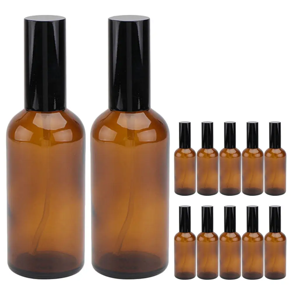

12Pcs Lightproof Essential Oil Spray Bottles Portable Durable Glass Sub Bottles for Travel and Business Trips Glass Mist Bottle