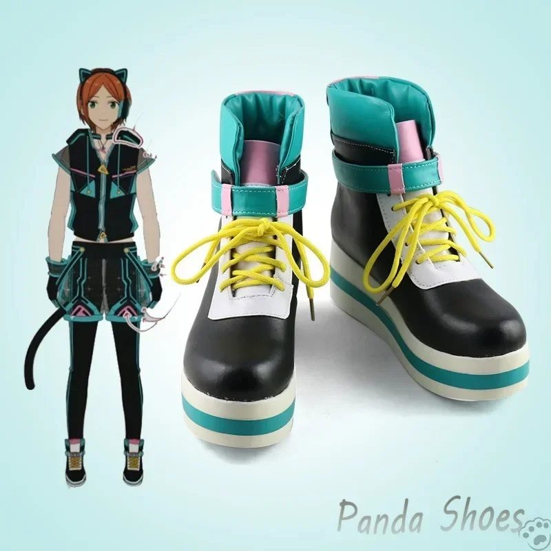 

Ensemble Stars Aoi Yuta Обувь для косплея Аниме Игра Cos Синие сапоги ES Космическое производство Косплей Костюм Опора Обувь для Хэллоуина