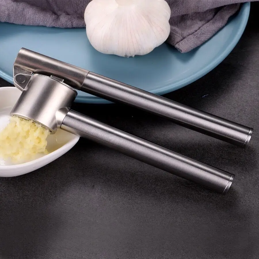 Long Handle Zinc Alloy Garlic Presses Garlic Mincer