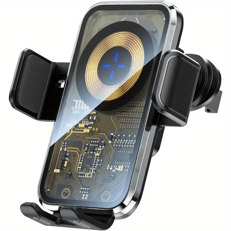 

15W Wireless Car Charger Holder, Dashboard Windshield Universal Hands-Free Charger for IPhone 14/13/12, Samsung Galaxy S23/S22