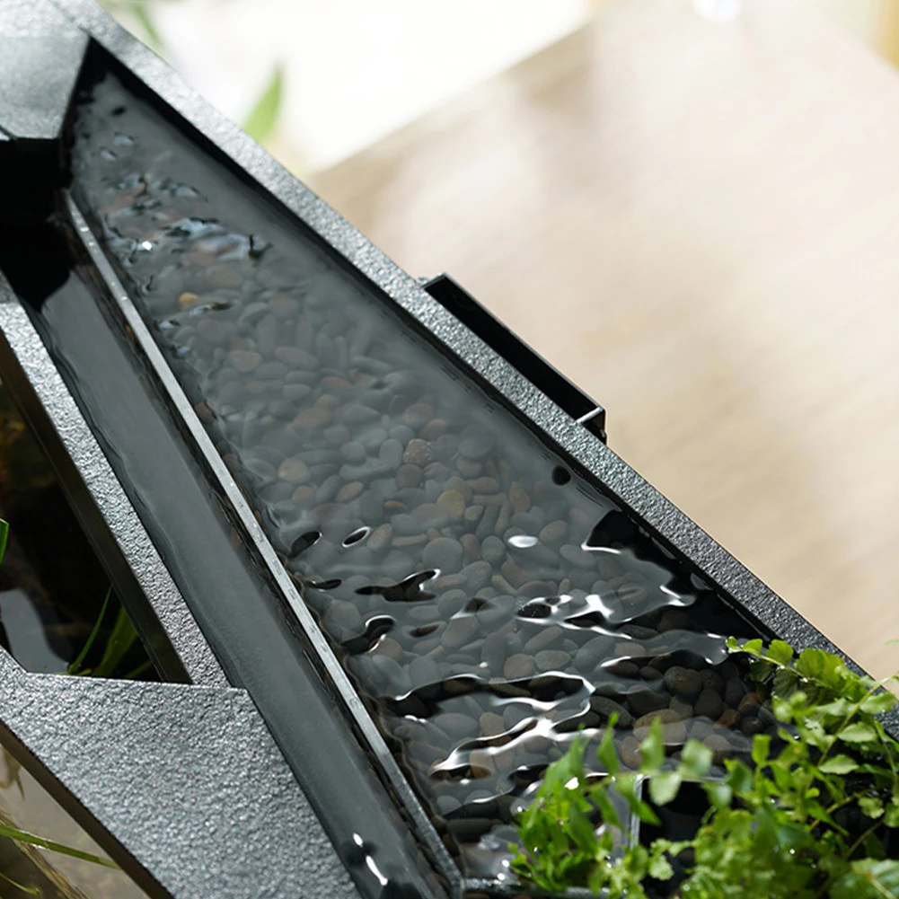 خزان الأسماك الصغيرة حوض السمك المدمج في مضخة مياه خفيفة غطاء واضح نظام الدورة البيئية الاكريليك خزان الأسماك مستطيلة