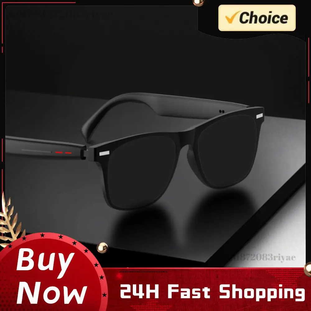 Smart Glasses AI Voice Assistant Remote Shooting Camera Glasses BT Audio Glasses Open Ear Sound Mic & Speakers