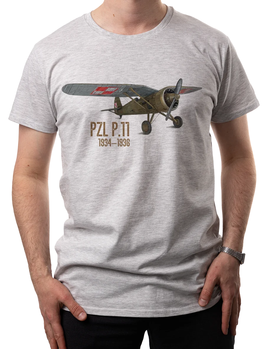 Polish Air Force PZL P.11 Fighter Aircraft T-Shirt 100% Cotton O-Neck Summer Short Sleeve Casual Mens T-shirt Size S-3XL