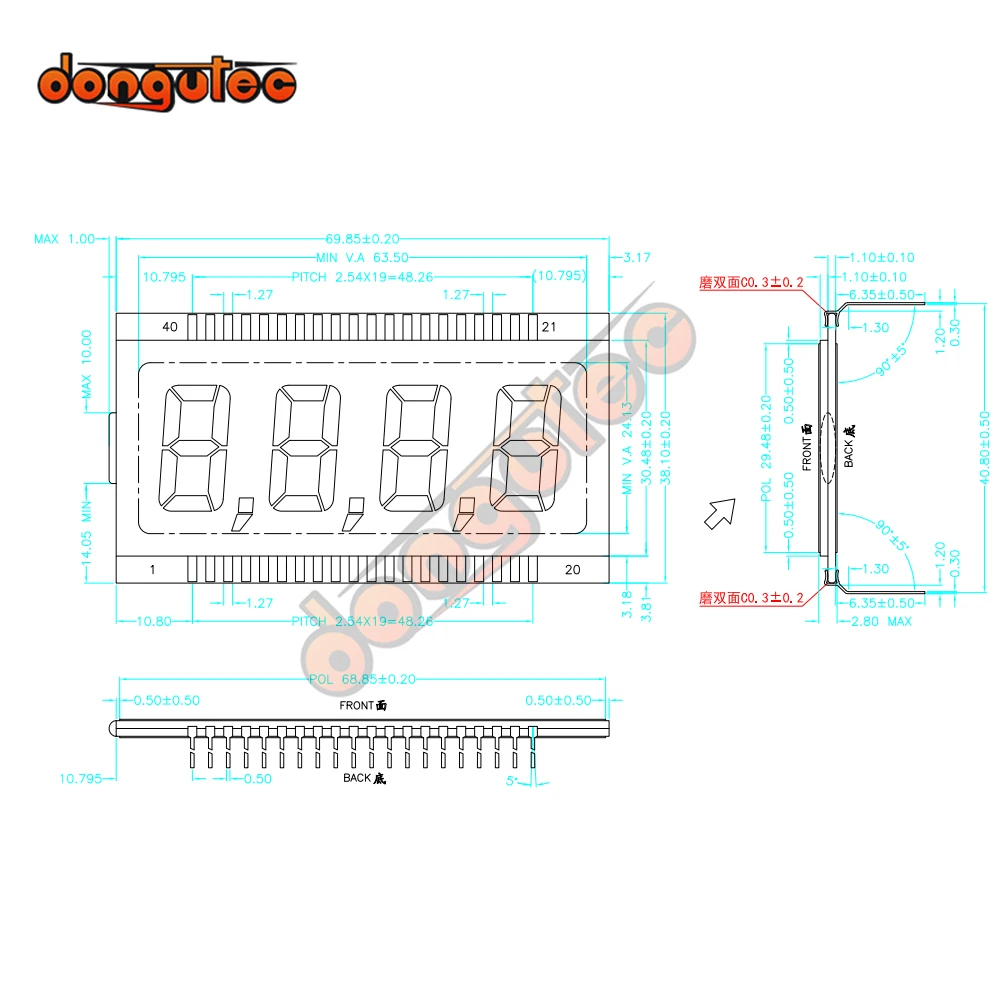 40PIN Tn Positive 4…