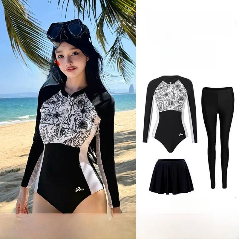 new-surfing-diving-suit-women-long-sleeve-long-pants-sun-protection-jellyfish-costume-quick-dry-beach-vacation-snorkeling-one