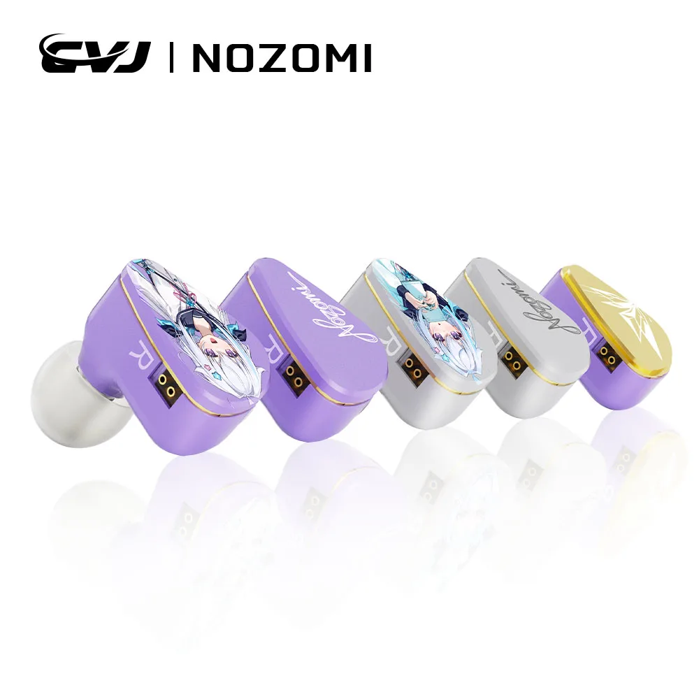 

CVJ NOZOMI 2DD+1PD New Planar In-Ear Earphones Interchangeable Panel Nozzle 3 Unit Earbuds for Music And Gaming